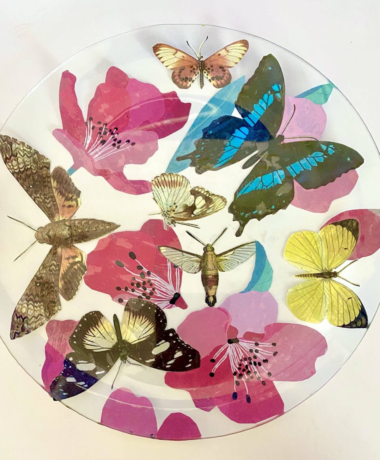 Alle Decoupage Elemente auf Glas