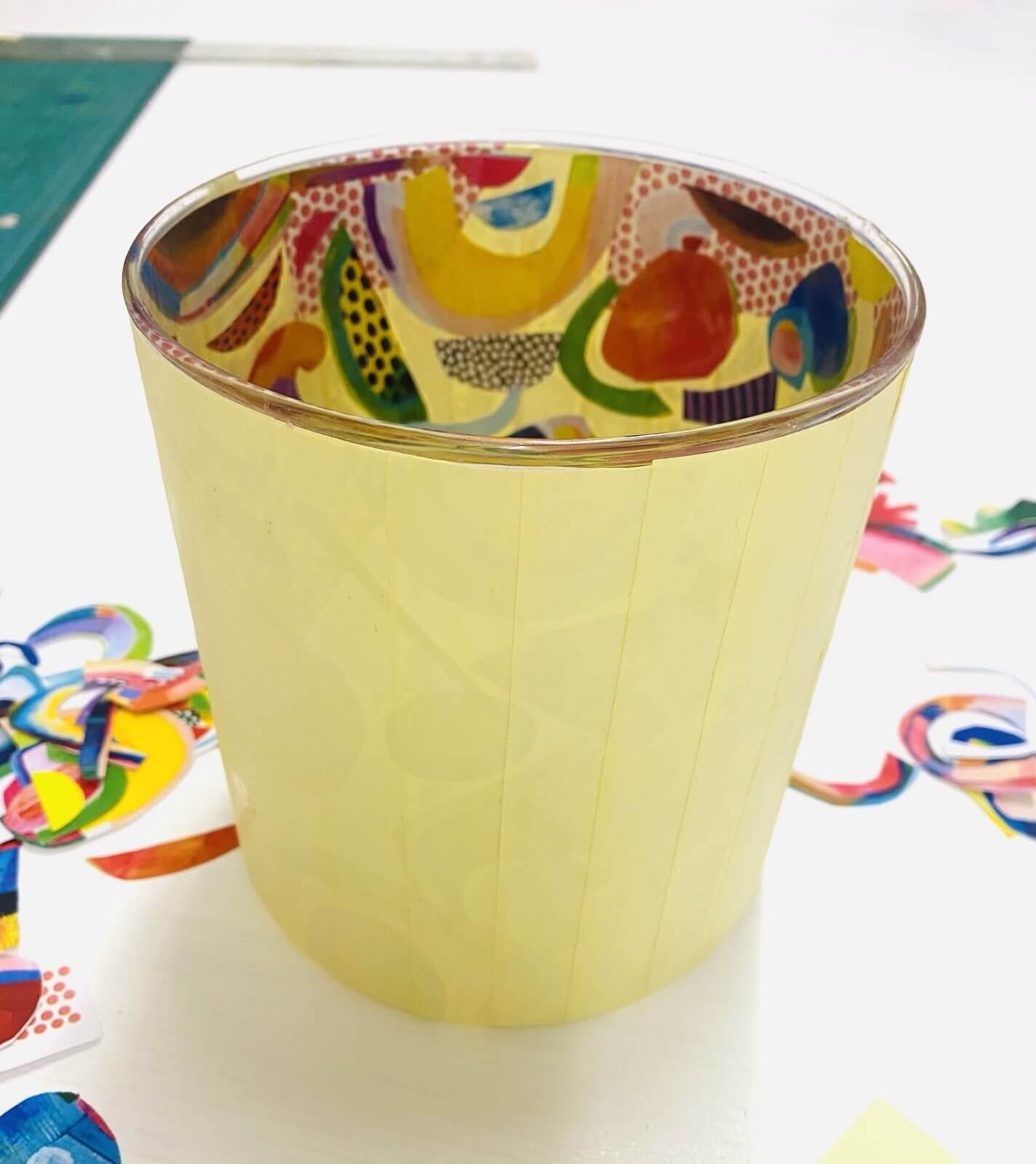 decoupage Vase dritte Außenschicht