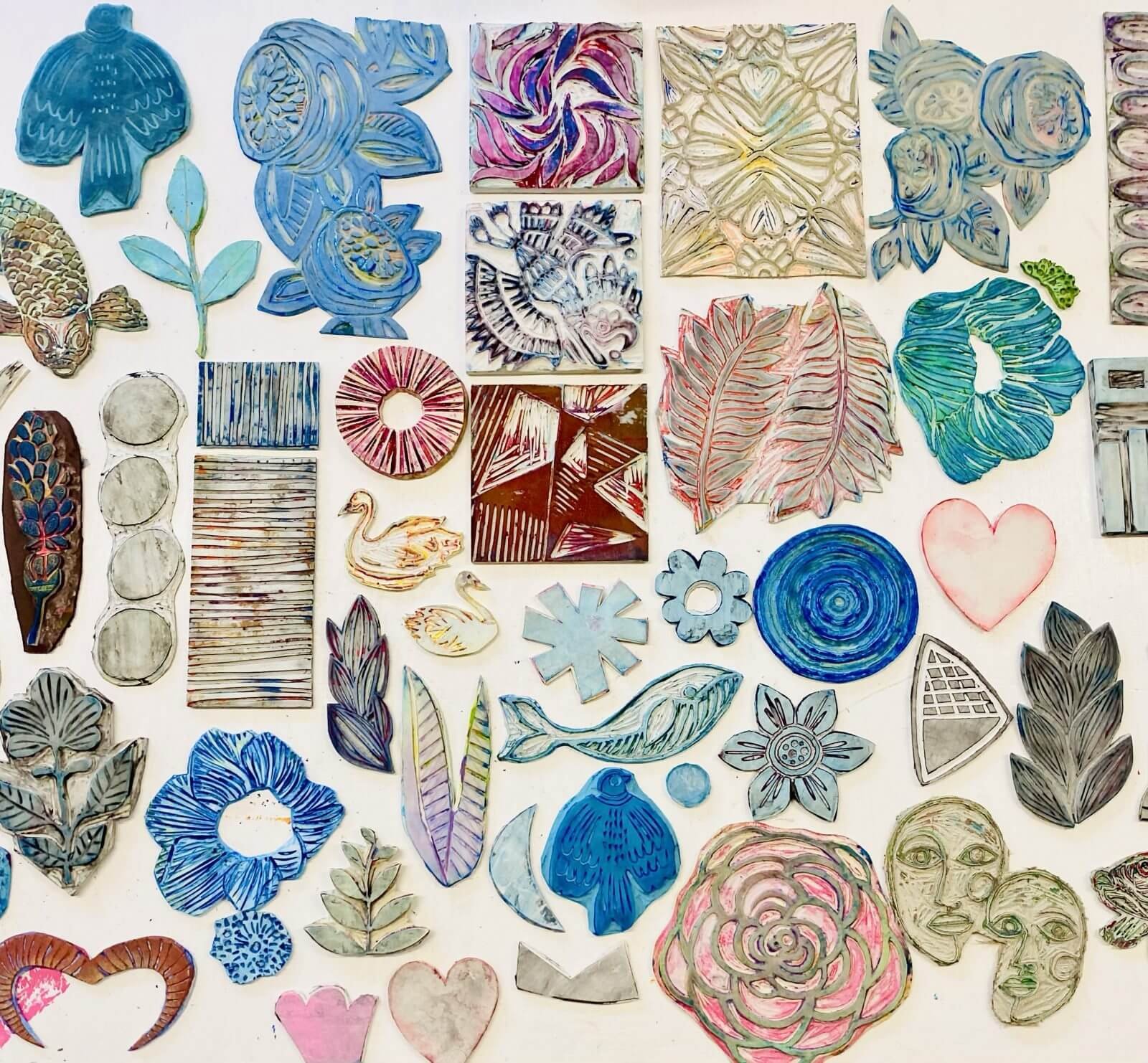 Blockprintstempel Sammlung