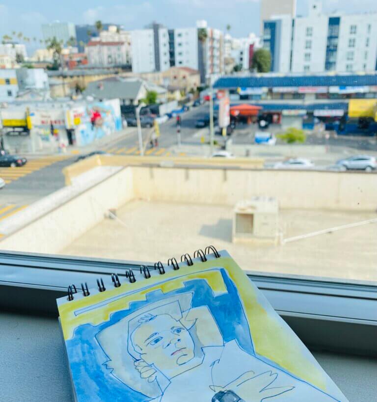Mit meinem Skizzenbuch in Los Angeles unterwegs